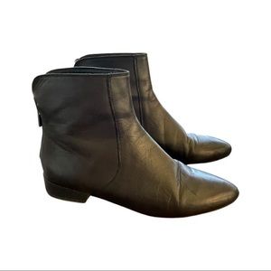 Lucky Glanshi Leather Booties Size 7.5 Black